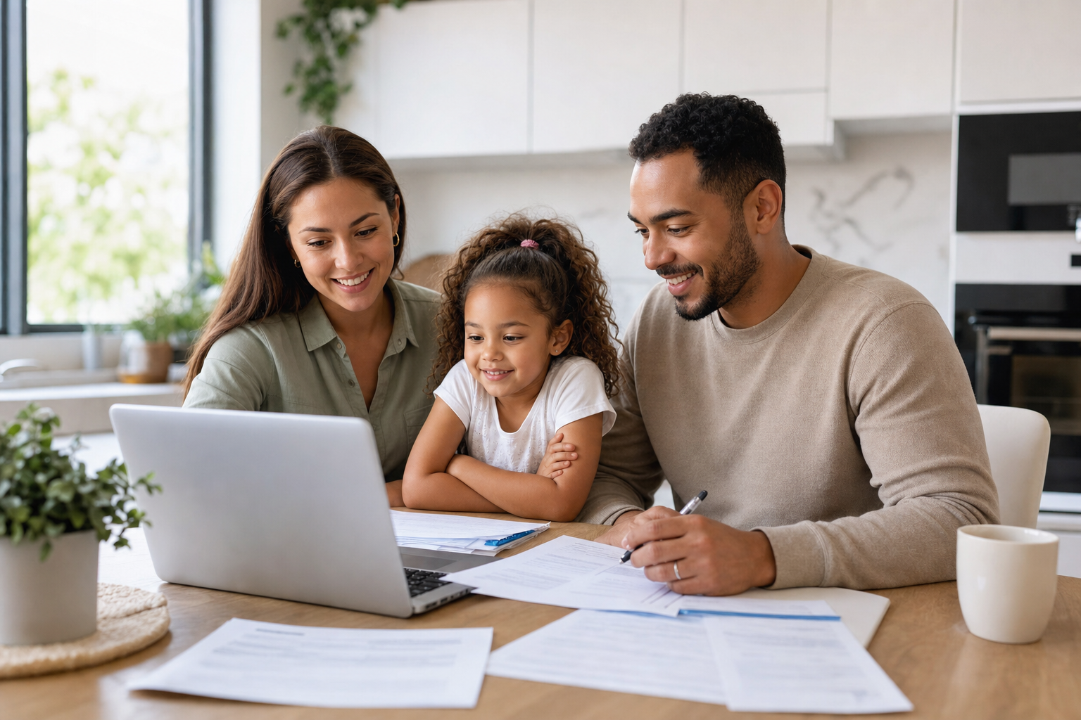 Family using official state form finder